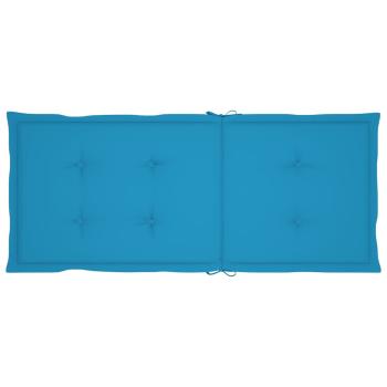 Verstellbare Gartenstühle mit Auflagen 8 Stk. Grau Akazienholz