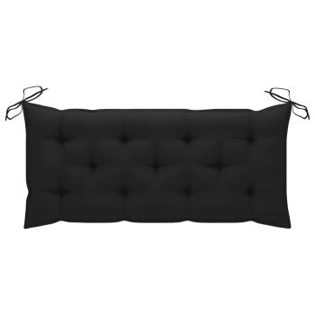 ARDEBO.de - Gartenbank-Auflagen 2 Stk. Schwarz 120x50x7 cm Oxford-Gewebe