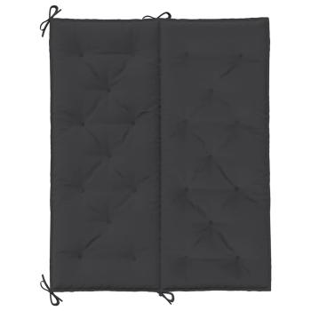 Gartenbank-Auflage Schwarz 120x(50+50)x7 cm Oxford-Gewebe