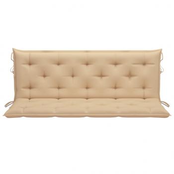 Gartenbank-Auflagen 2 Stk. Beige 150x50x7 cm Oxford-Gewebe