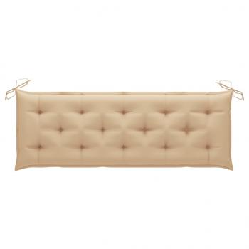 Gartenbank-Auflagen 2 Stk. Beige 150x50x7 cm Oxford-Gewebe