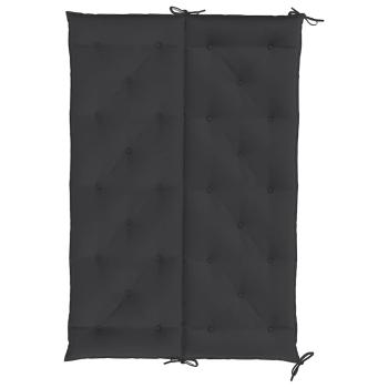 Gartenbank-Auflage Schwarz 150x(50+50)x7 cm Oxford-Gewebe