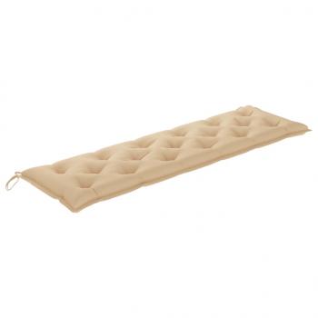 Gartenbank-Auflagen 2 Stk. Beige 180x50x7 cm Oxford-Gewebe