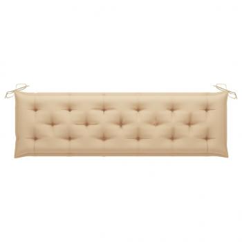 Gartenbank-Auflagen 2 Stk. Beige 180x50x7 cm Oxford-Gewebe