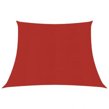 ARDEBO.de - Sonnensegel 160 g/m² Rot 4/5x3 m HDPE