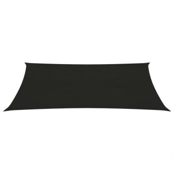 Sonnensegel 160 g/m² Schwarz 2x4 m HDPE