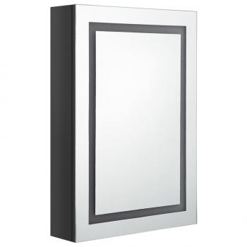 LED-Spiegelschrank fürs Bad Glänzend Schwarz 50x13x70 cm
