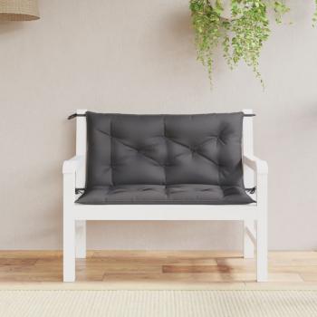 ARDEBO.de - Gartenbank-Auflagen 2 Stk. Anthrazit 100x50x7 cm Oxford-Gewebe