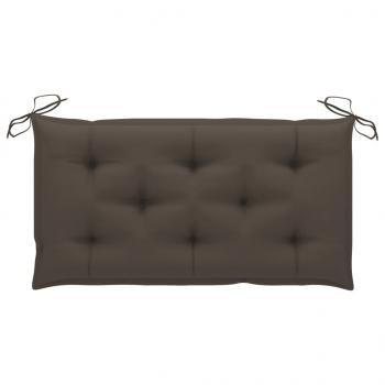 Gartenbank-Auflagen 2 Stk. Taupe 100x50x7 cm Oxford-Gewebe