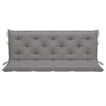 Gartenbank-Auflagen 2 Stk. Grau 150x50x7 cm Oxford-Gewebe