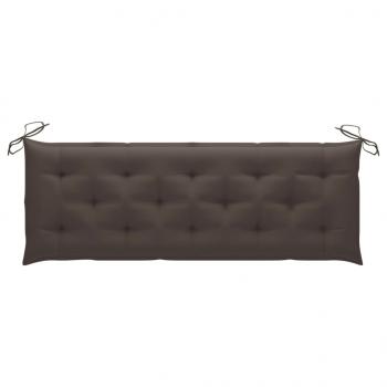 Gartenbank-Auflagen 2 Stk. Taupe 150x50x7 cm Oxford-Gewebe