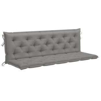 Gartenbank-Auflagen 2 Stk. Grau 180x50x7 cm Oxford-Gewebe