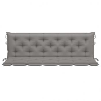 Gartenbank-Auflagen 2 Stk. Grau 180x50x7 cm Oxford-Gewebe