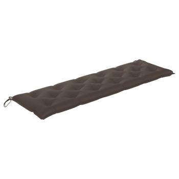 Gartenbank-Auflagen 2 Stk. Taupe 180x50x7 cm Oxford-Gewebe