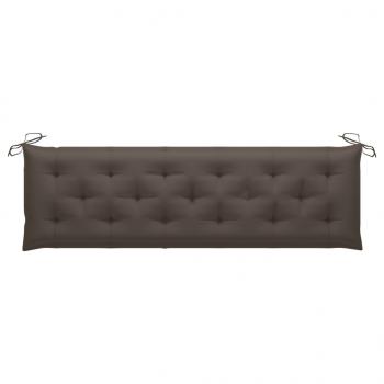 Gartenbank-Auflagen 2 Stk. Taupe 180x50x7 cm Oxford-Gewebe