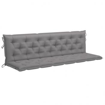 Gartenbank-Auflagen 2 Stk. Grau 200x50x7 cm Oxford-Gewebe