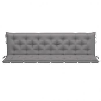 Gartenbank-Auflagen 2 Stk. Grau 200x50x7 cm Oxford-Gewebe