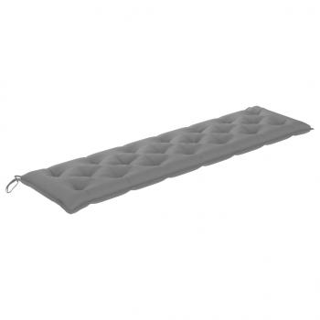 Gartenbank-Auflagen 2 Stk. Grau 200x50x7 cm Oxford-Gewebe