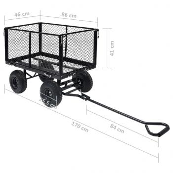 Gartenwagen Schwarz 350 kg