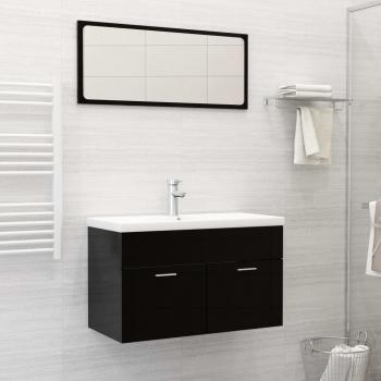 ARDEBO.de - Einbauwaschbecken mit Wasserhahn 81x39x18 cm Keramik Weiß