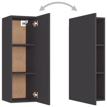 TV-Schrank Grau 30,5x30x90 cm Holzwerkstoff