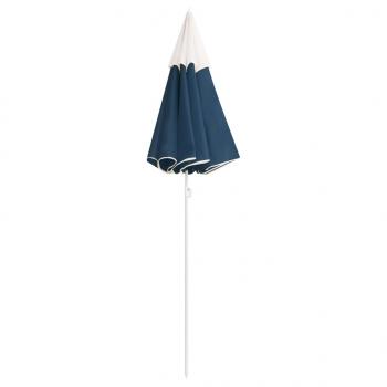 Sonnenschirm mit Stahlmast Blau 180 cm