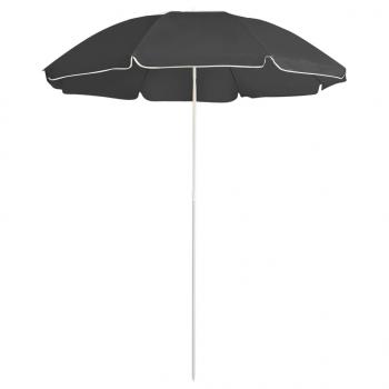 ARDEBO.de - Sonnenschirm mit Stahlmast Anthrazit 180 cm