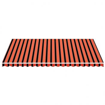 Markisenbespannung Orange und Braun 5x3,5 m