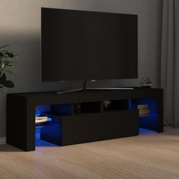 ARDEBO.de - TV-Schrank mit LED-Beleuchtung Schwarz 140x36,5x40 cm
