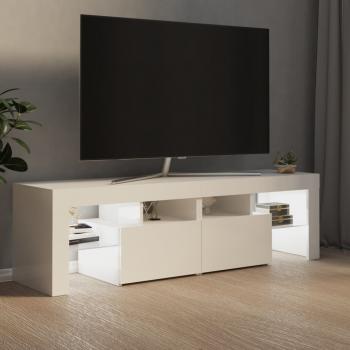 ARDEBO.de - TV-Schrank mit LED-Beleuchtung Hochglanz-Weiß 140x36,5x40 cm