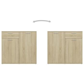 Sideboard Sonoma-Eiche 160x36x75 cm Holzwerkstoff