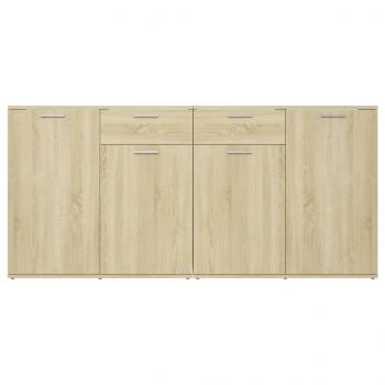Sideboard Sonoma-Eiche 160x36x75 cm Holzwerkstoff