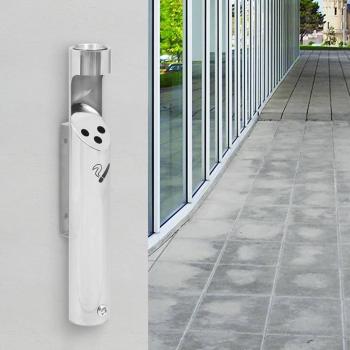 ARDEBO.de - Wand-Aschenbecher Edelstahl  