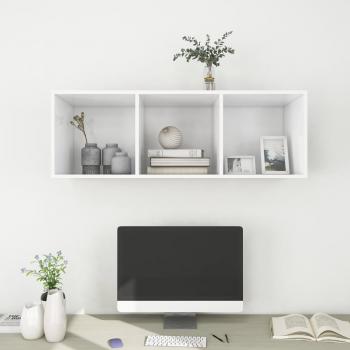 TV-Wandschrank Weiß 37x37x107 cm Holzwerkstoff