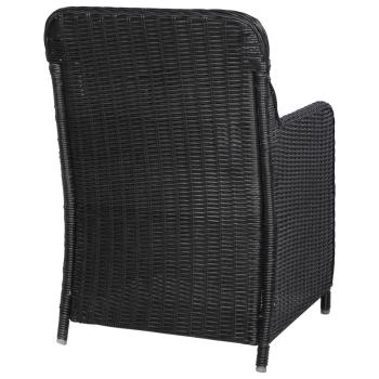 5-tlg. Garten-Essgruppe Schwarz