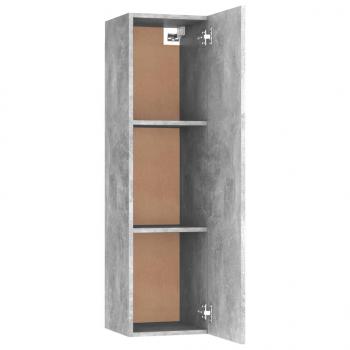 TV-Schrank Betongrau 30,5x30x110 cm Holzwerkstoff