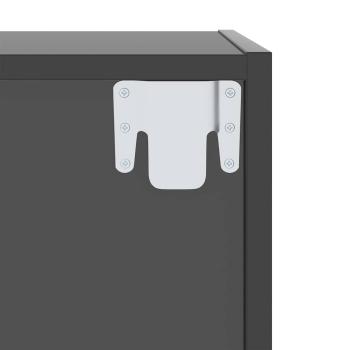 TV-Wandschrank Hochglanz-Grau 37x37x142,5 cm Holzwerkstoff