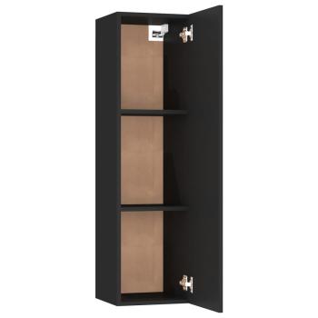 ARDEBO.de - TV-Schränke 2 Stk. Schwarz 30,5x30x110 cm Holzwerkstoff