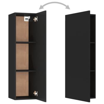 TV-Schränke 2 Stk. Schwarz 30,5x30x110 cm Holzwerkstoff