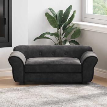 Hundesofa Schwarz 72x45x30 cm Plüsch