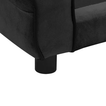 Hundesofa Schwarz 72x45x30 cm Plüsch