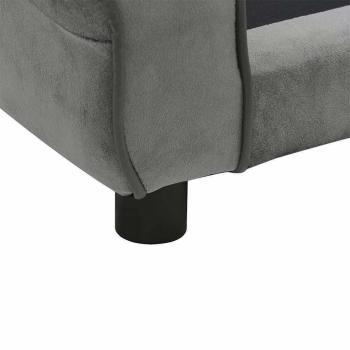 Hundesofa Dunkelgrau 72x45x30 cm Plüsch 