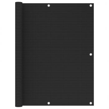 ARDEBO.de - Balkon-Sichtschutz Schwarz 120x400 cm HDPE