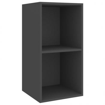 ARDEBO.de - TV-Wandschrank Grau 37x37x72 cm Holzwerkstoff