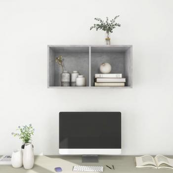 TV-Wandschrank Betongrau 37x37x72 cm Holzwerkstoff