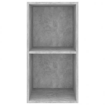 TV-Wandschrank Betongrau 37x37x72 cm Holzwerkstoff