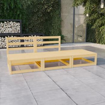 ARDEBO.de - 3-tlg. Garten-Lounge-Set Massivholz Kiefer