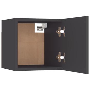 Nachttische 2 Stk. Grau 30,5x30x30 cm Holzwerkstoff