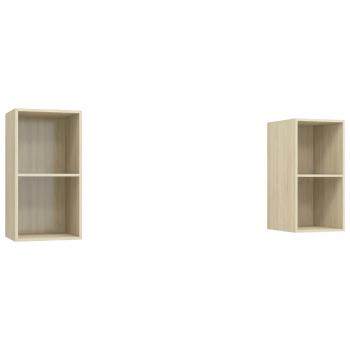 TV-Wandschränke 2 Stk. Sonoma-Eiche Holzwerkstoff