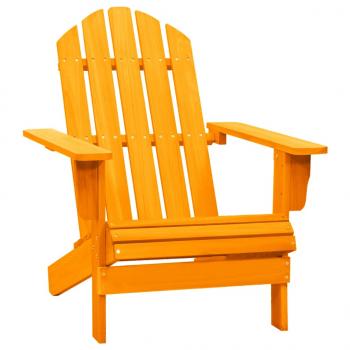 ARDEBO.de - Adirondack-Gartenstuhl Massivholz Tanne Orange
